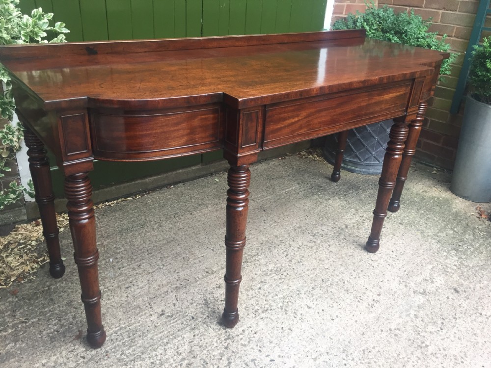 Fine early C19th Regency period mahogany serving table of exceptional colour and patina. View III