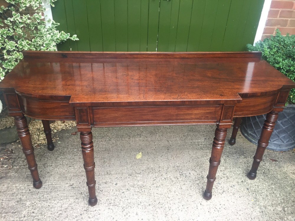 Fine early C19th Regency period mahogany serving table of exceptional colour and patina. View IV