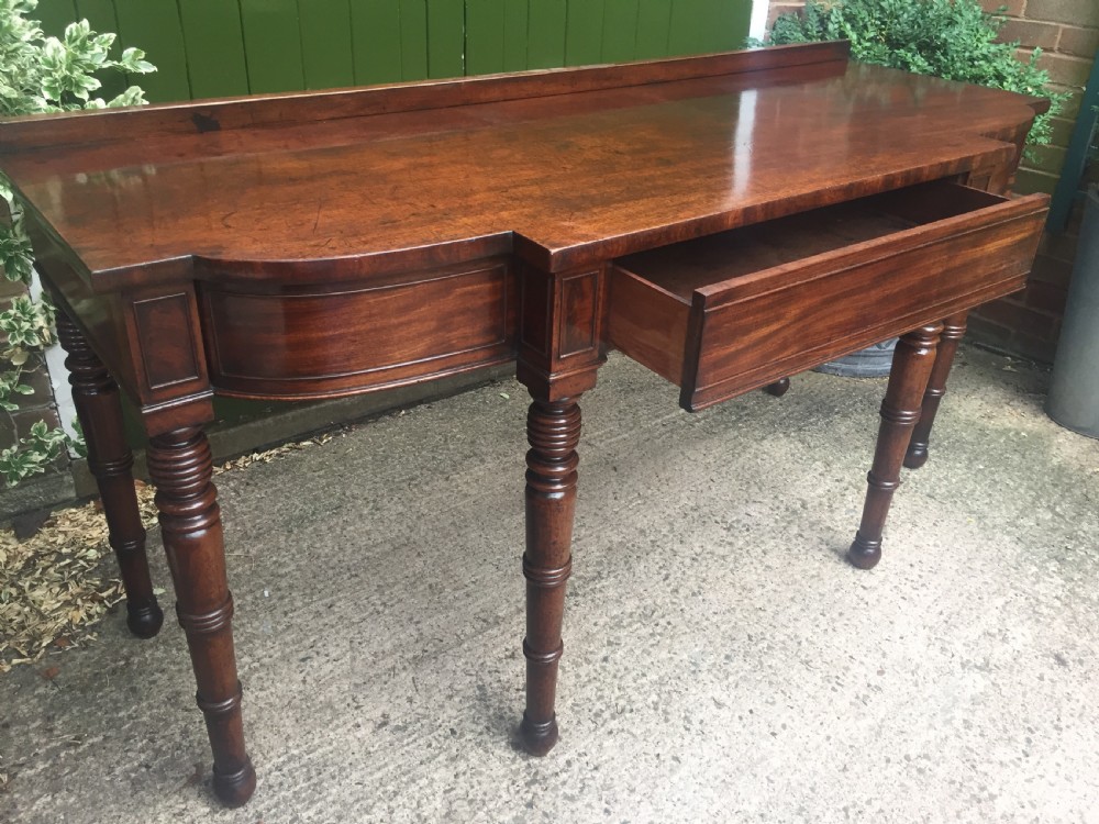 Fine early C19th Regency period mahogany serving table of exceptional colour and patina. View VII