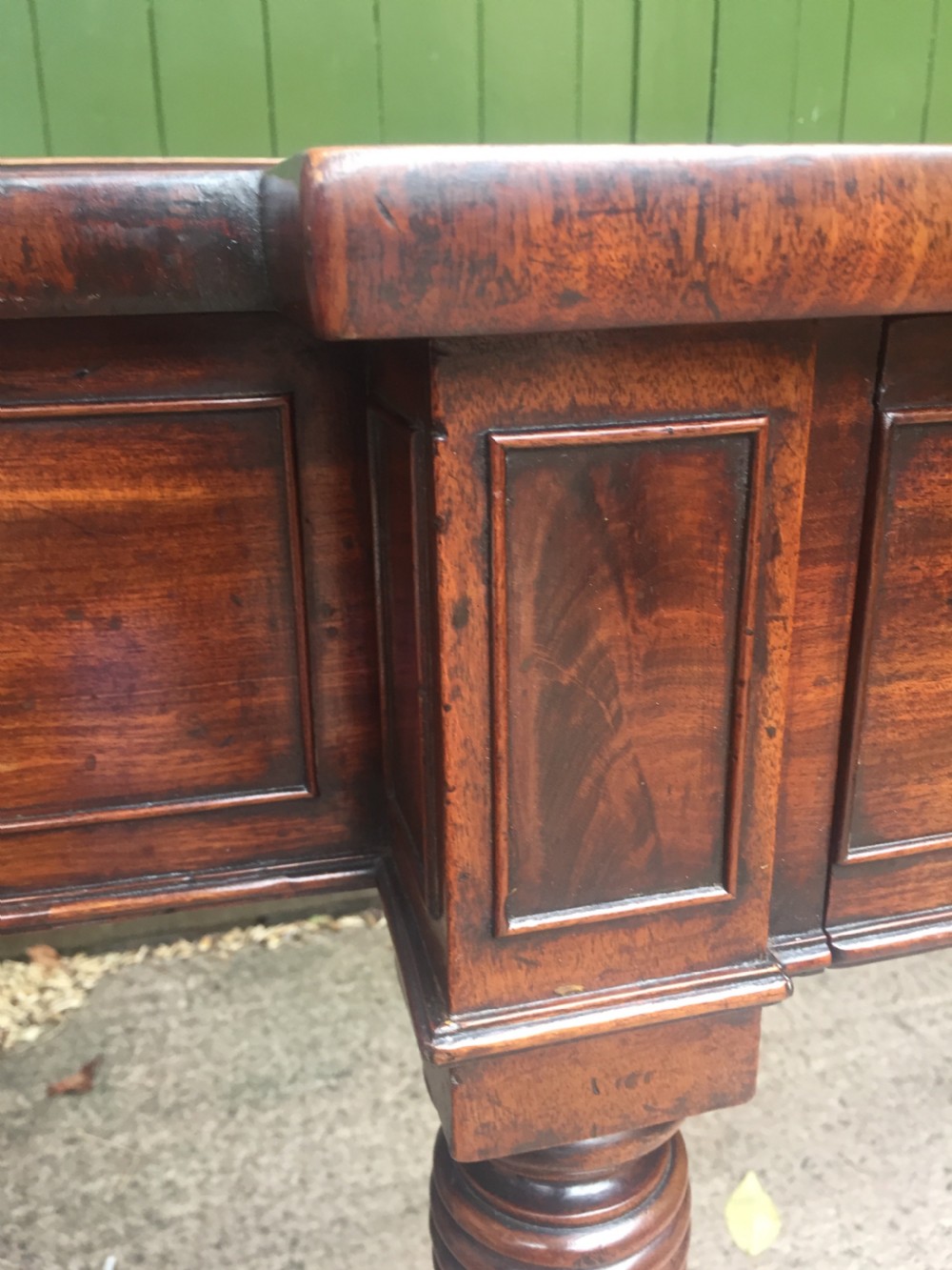 Fine early C19th Regency period mahogany serving table of exceptional colour and patina. View VIII