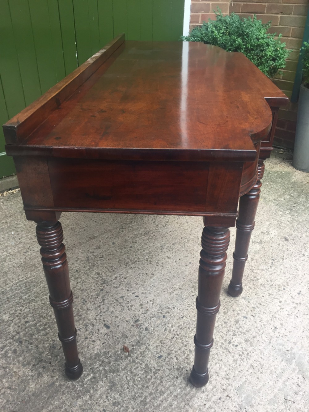 Fine early C19th Regency period mahogany serving table of exceptional colour and patina. View XI