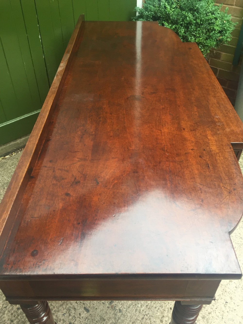 Fine early C19th Regency period mahogany serving table of exceptional colour and patina. View XIII
