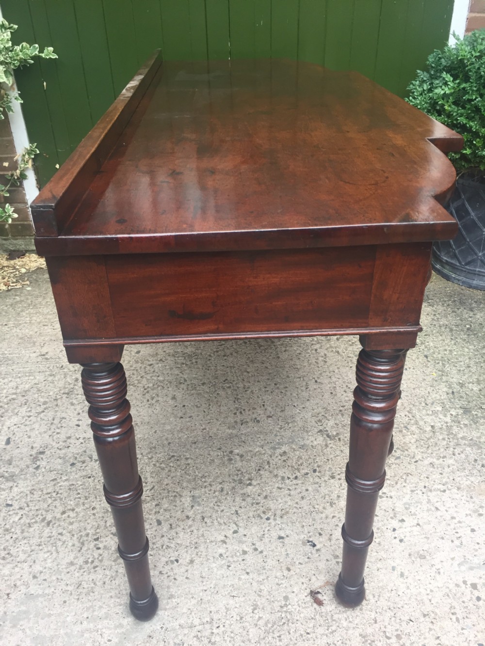 Fine early C19th Regency period mahogany serving table of exceptional colour and patina. View XIV