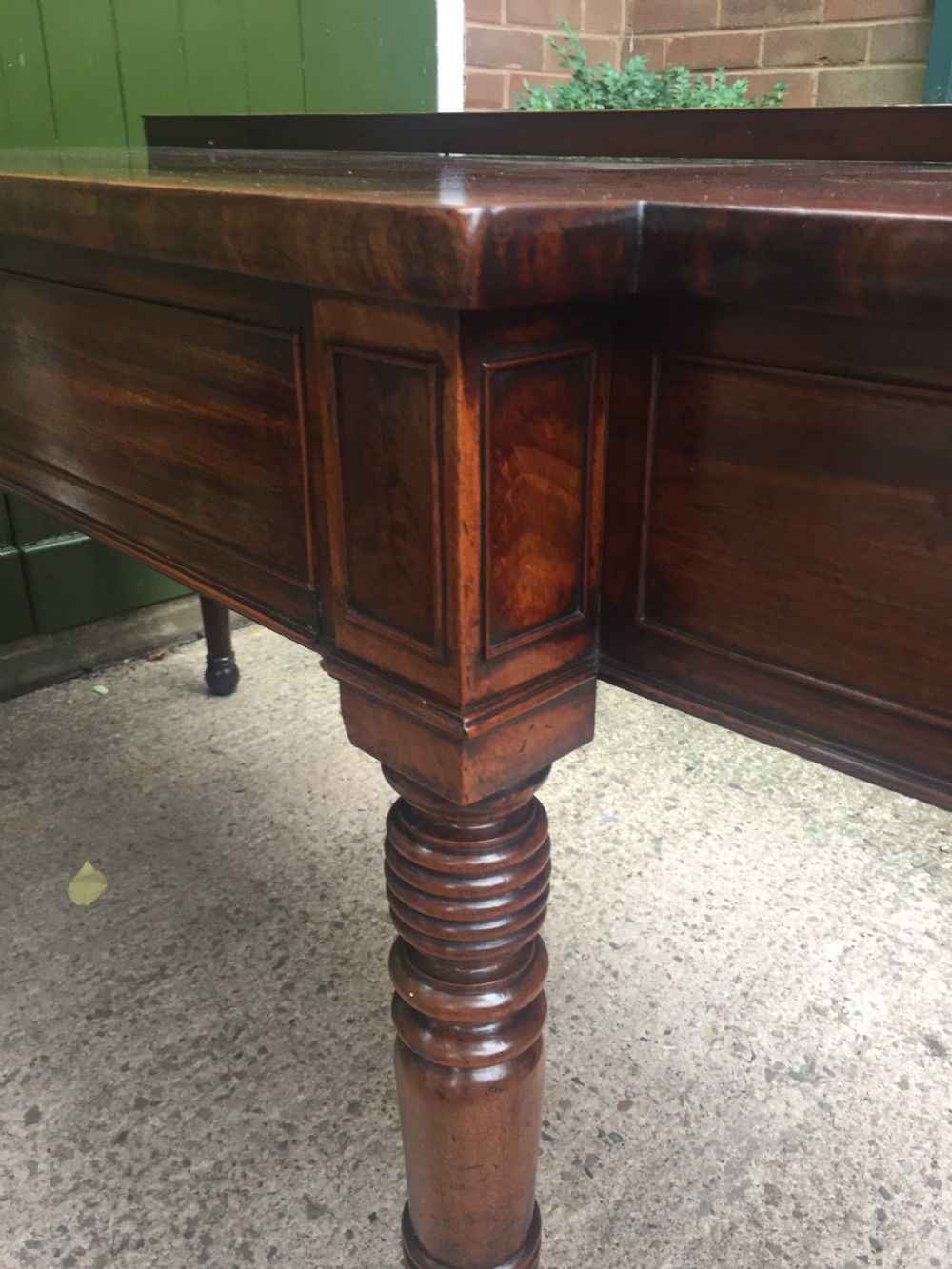 Fine early C19th Regency period mahogany serving table of exceptional colour and patina. View XIX