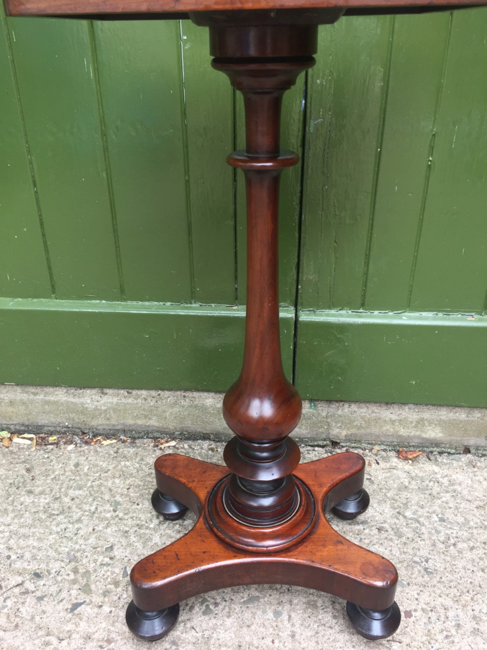 Mid C19th mahogany rectangular top lamp or occasional table of small proportions. View VII