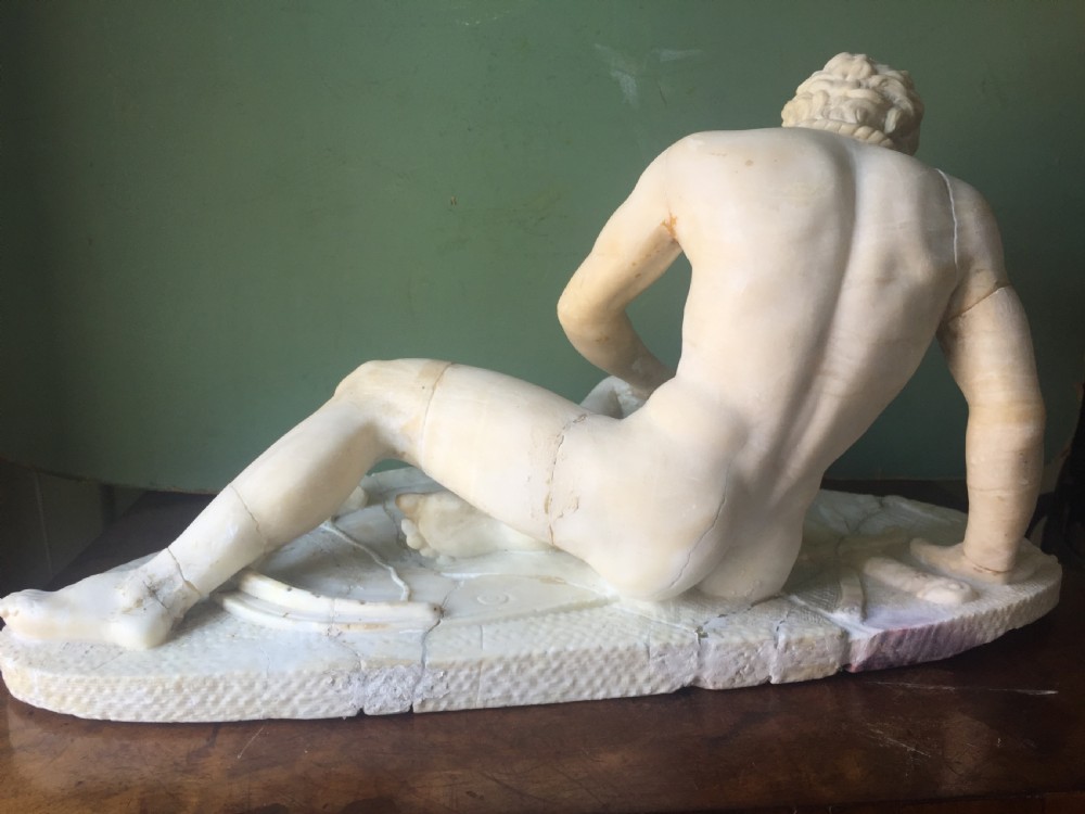 Late C19th Italian carved alabaster 