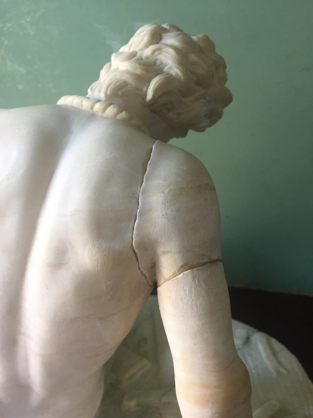 Late C19th Italian carved alabaster 