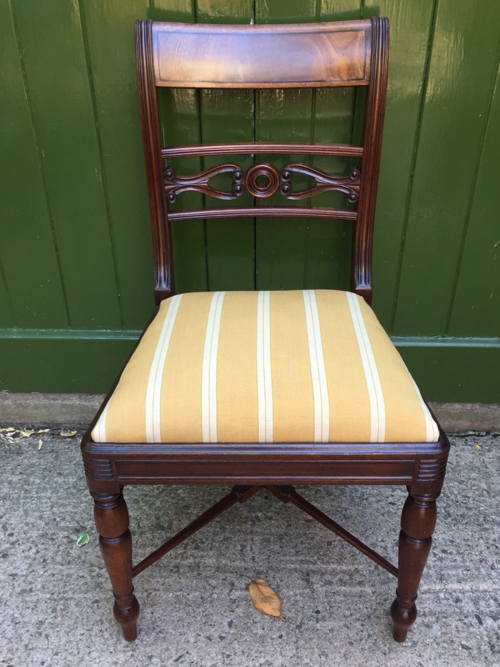 Fine set of 10 early C19th Scottish Regency period mahogany dining chairs. View XIX
