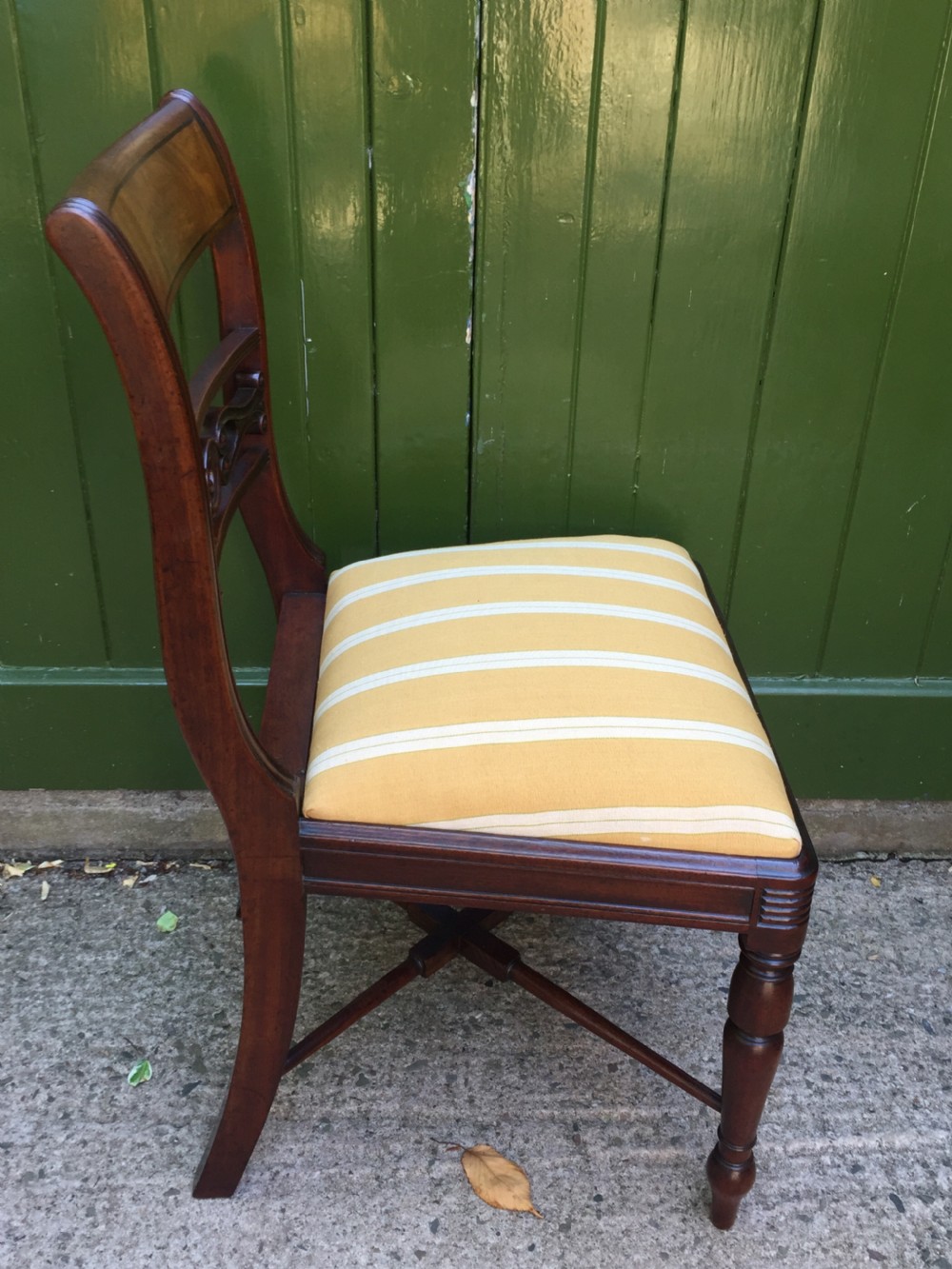 Fine set of 10 early C19th Scottish Regency period mahogany dining chairs. View XX