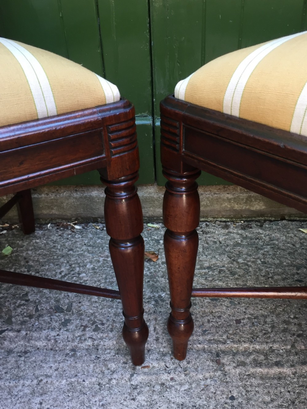 Fine set of 10 early C19th Scottish Regency period mahogany dining chairs. View XXVIII