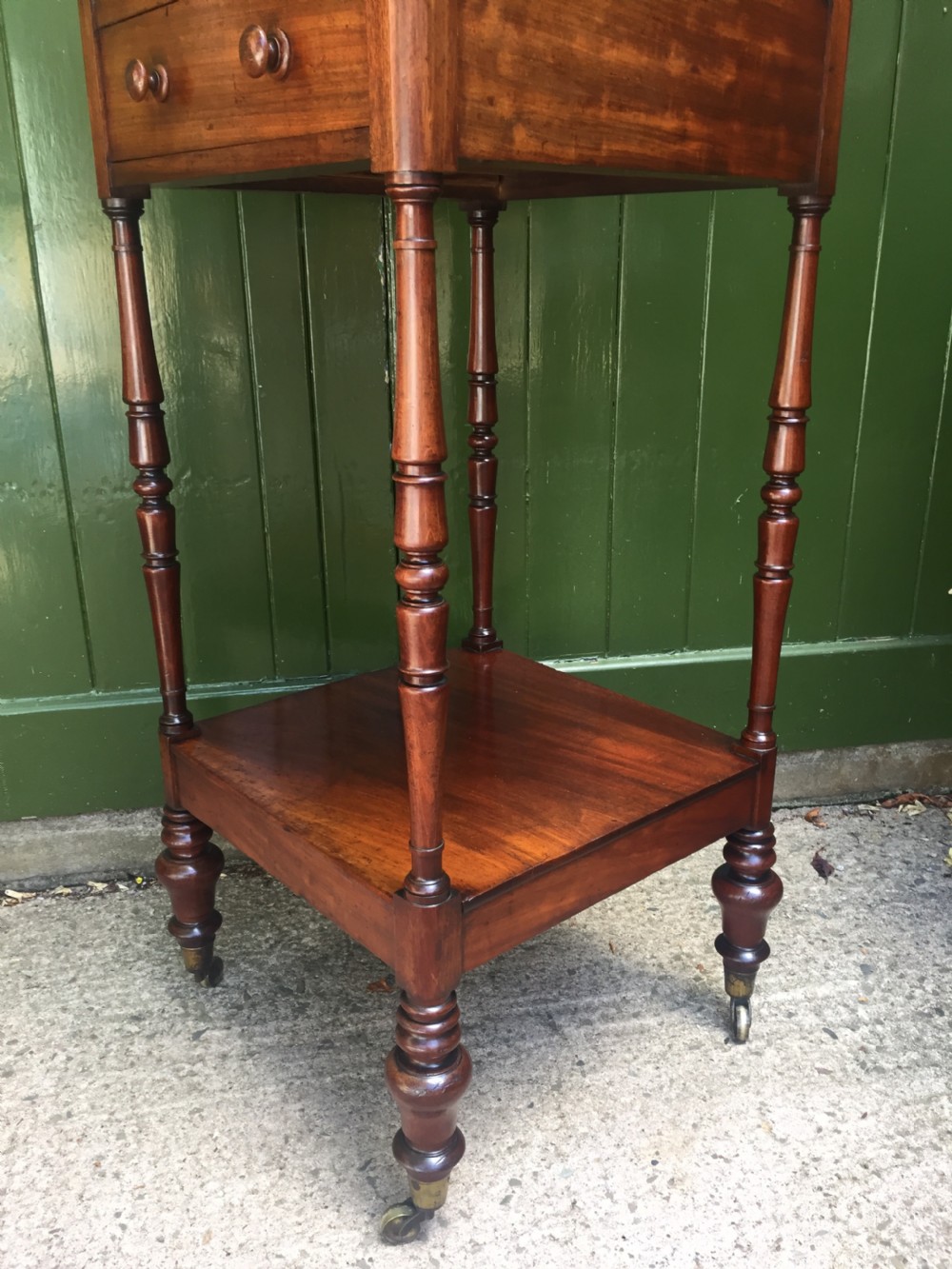 Early C19th George IV period mahogany etagere. View VIII