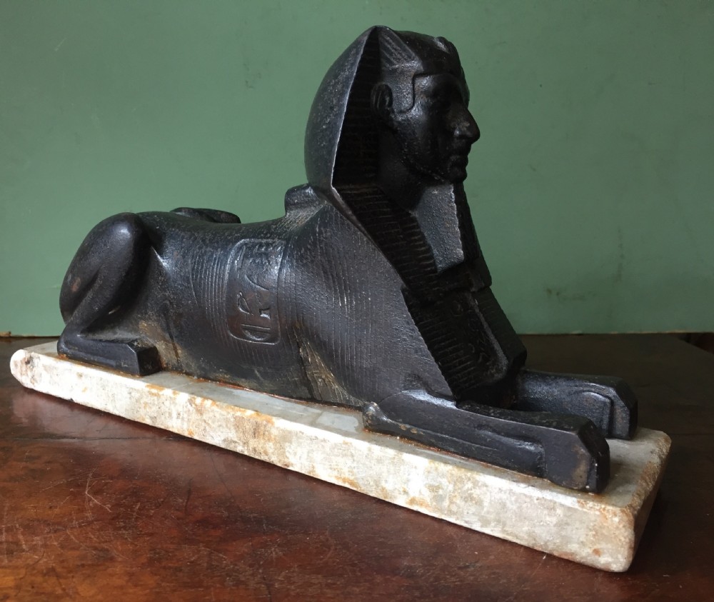 Interesting mid C19th cast iron sculptural study of 