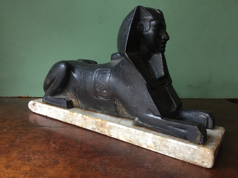 Interesting mid C19th cast iron sculptural study of 