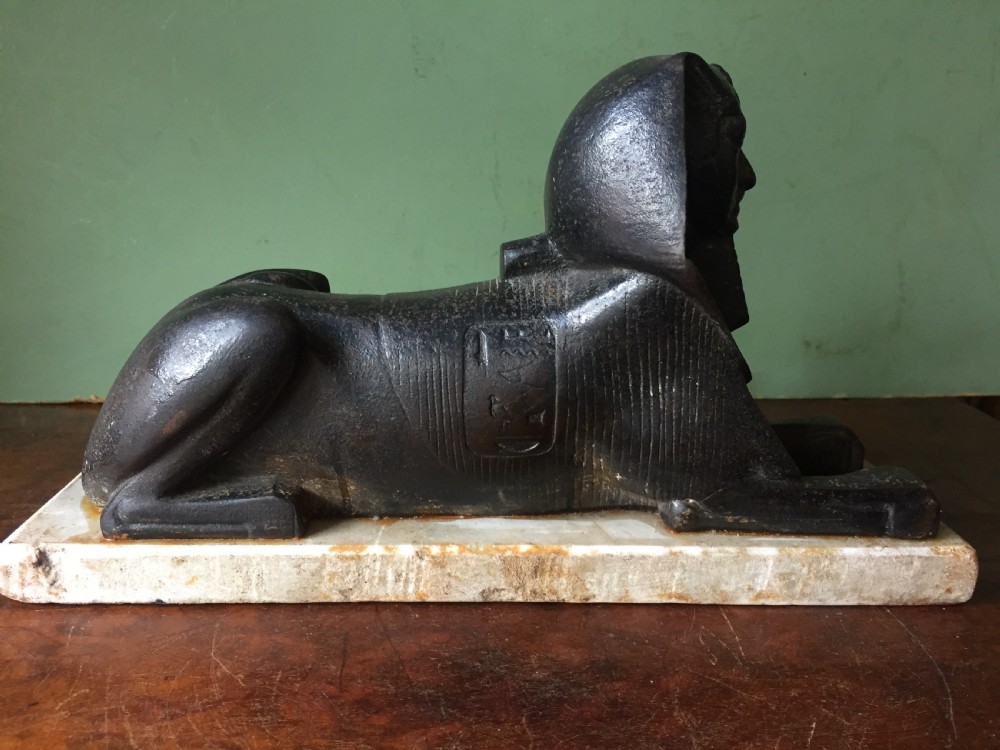 Interesting mid C19th cast iron sculptural study of 