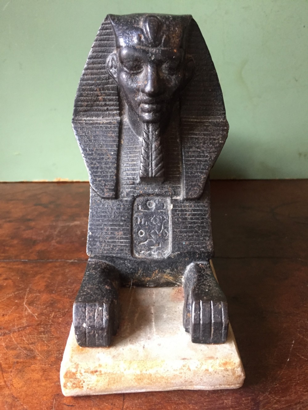 Interesting mid C19th cast iron sculptural study of 