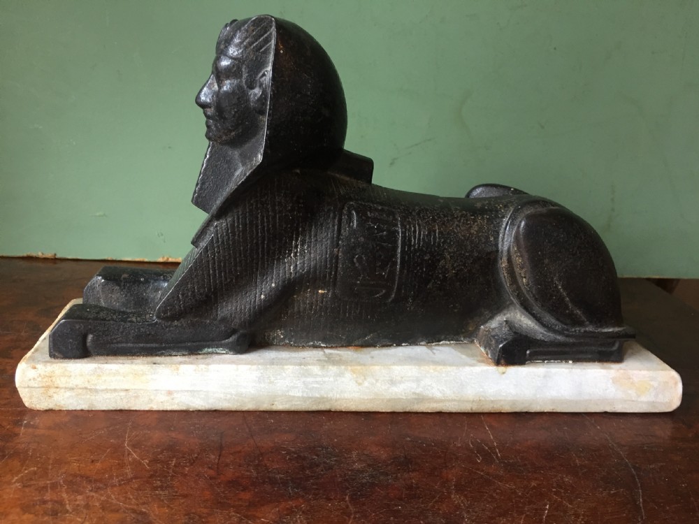 Interesting mid C19th cast iron sculptural study of 