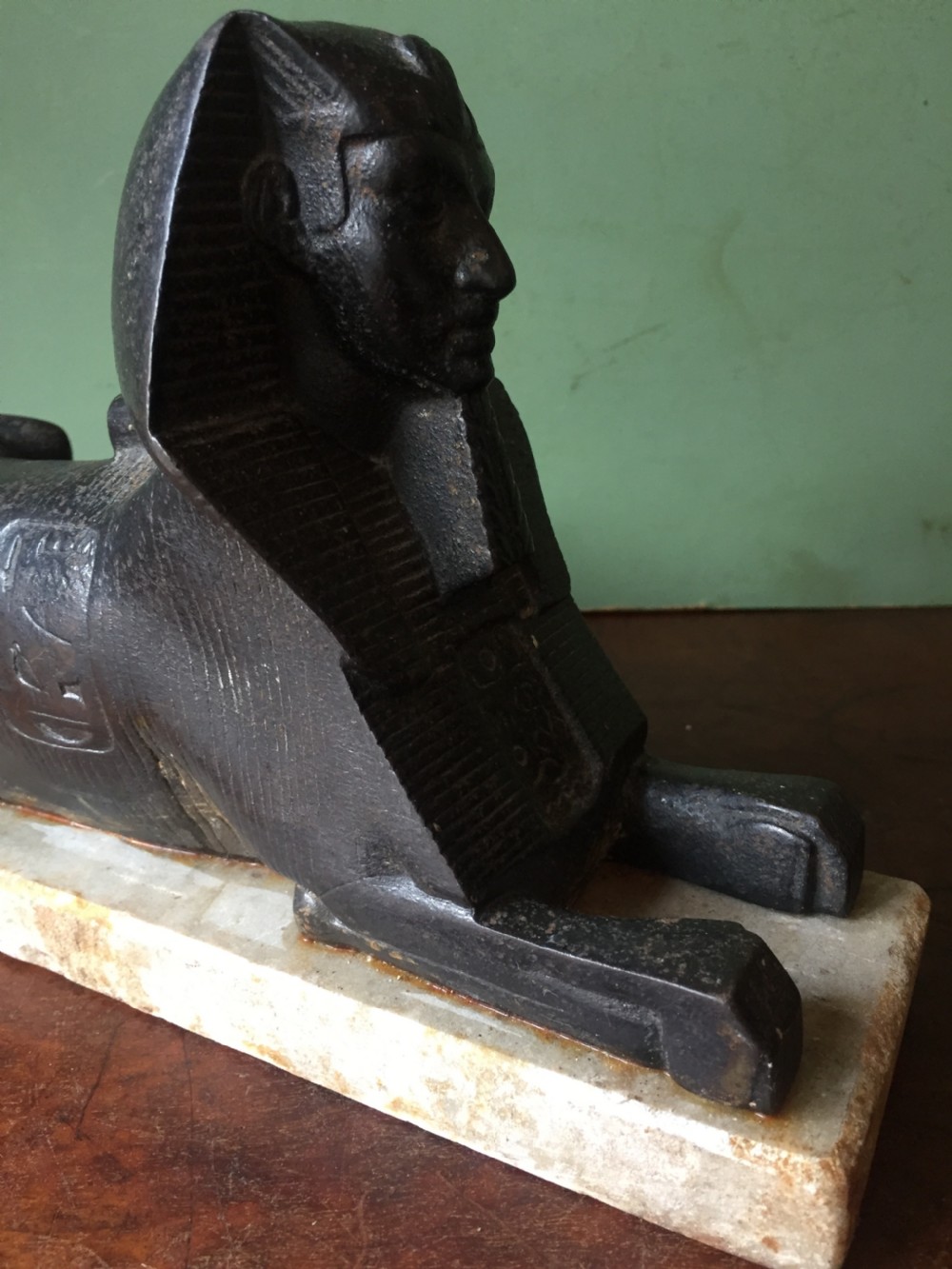 Interesting mid C19th cast iron sculptural study of 