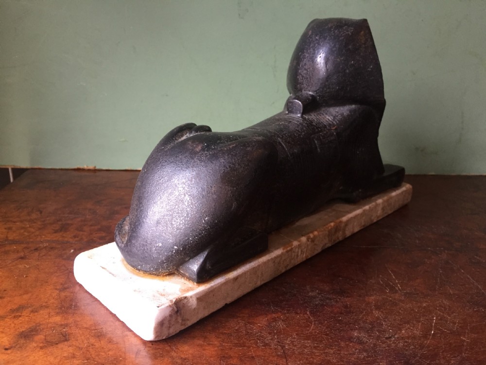 Interesting mid C19th cast iron sculptural study of 