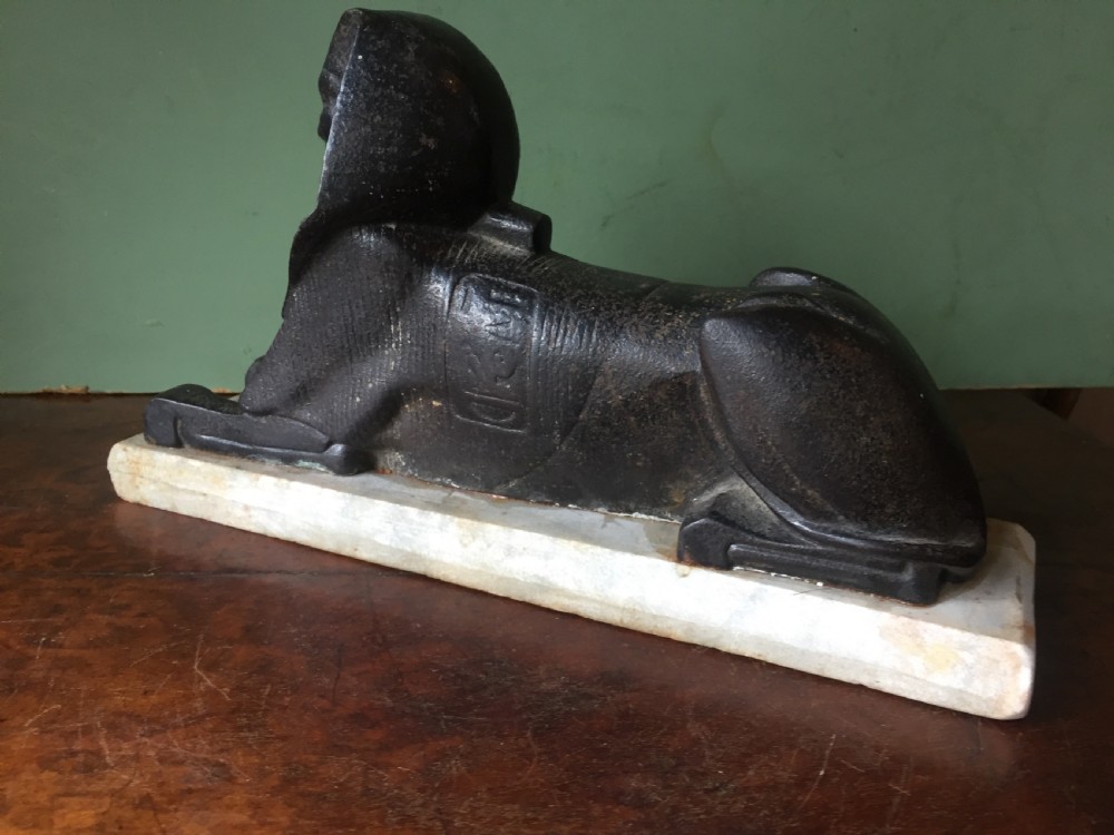 Interesting mid C19th cast iron sculptural study of 
