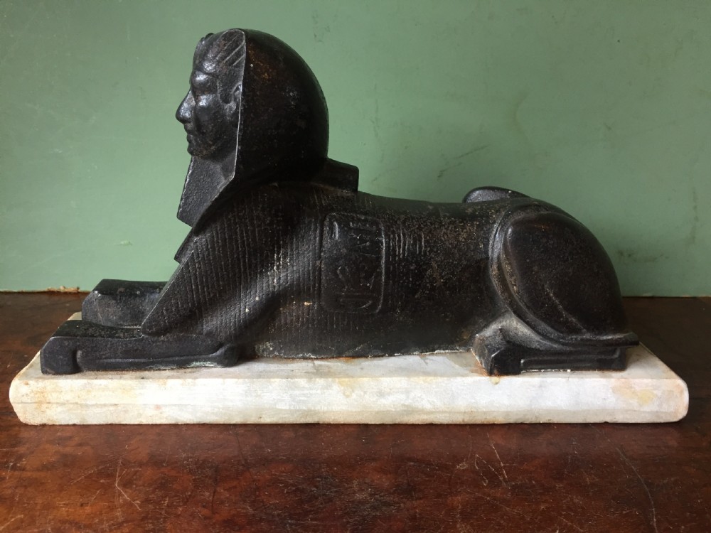 Interesting mid C19th cast iron sculptural study of 