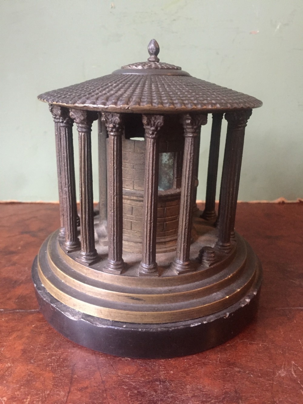 C19th Italian bronze 'Grand Tour' souvenir architectural reduction model of 