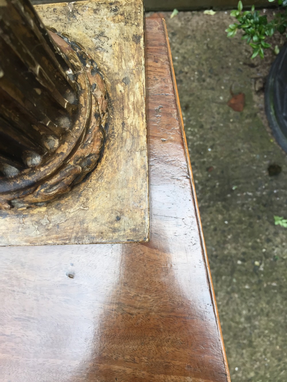 Elegant late C18th George III period mahogany bow-fronted 2-door side cabinet of restrained design and rare narrow proportions. View XIX