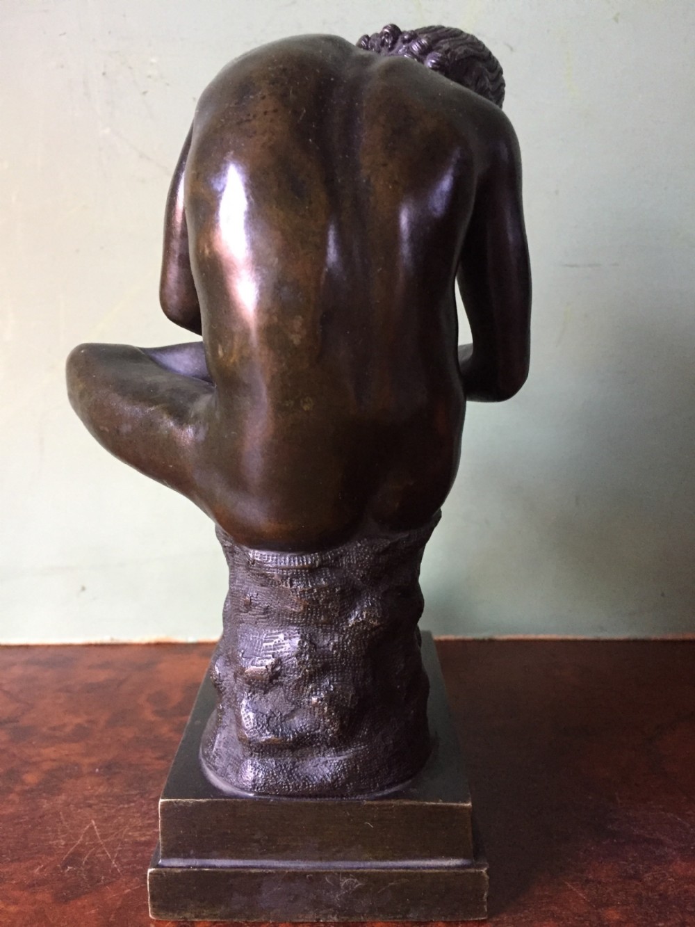 Late C19th Italian bronze 'Grand Tour' souvenir sculpture, after the antique, 