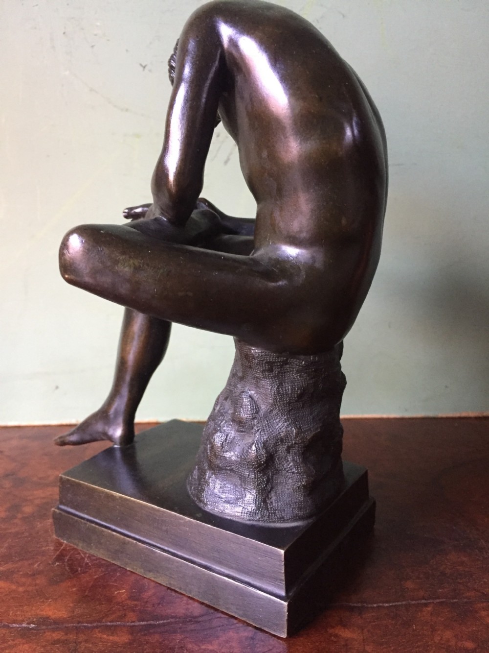 Late C19th Italian bronze 'Grand Tour' souvenir sculpture, after the antique, 