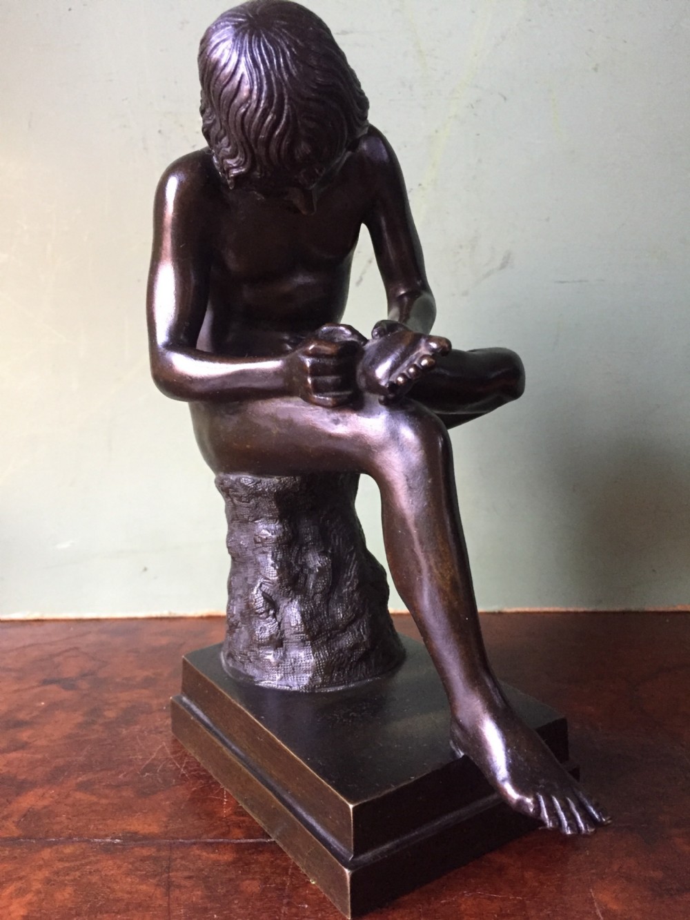 Late C19th Italian bronze 'Grand Tour' souvenir sculpture, after the antique, 