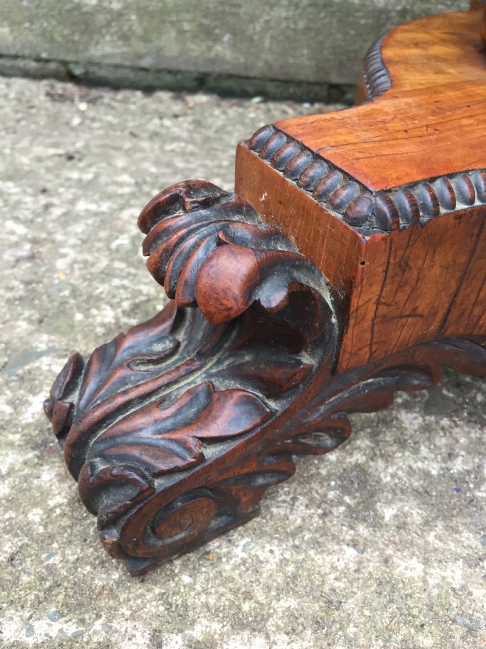 Fine quality early C19th George IV period rosewood and satinwood sewing or work table of unusual form . View VI