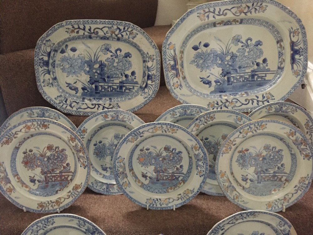 Highly decorative mid C19th Mason's Ironstone china part dinner service. View VII