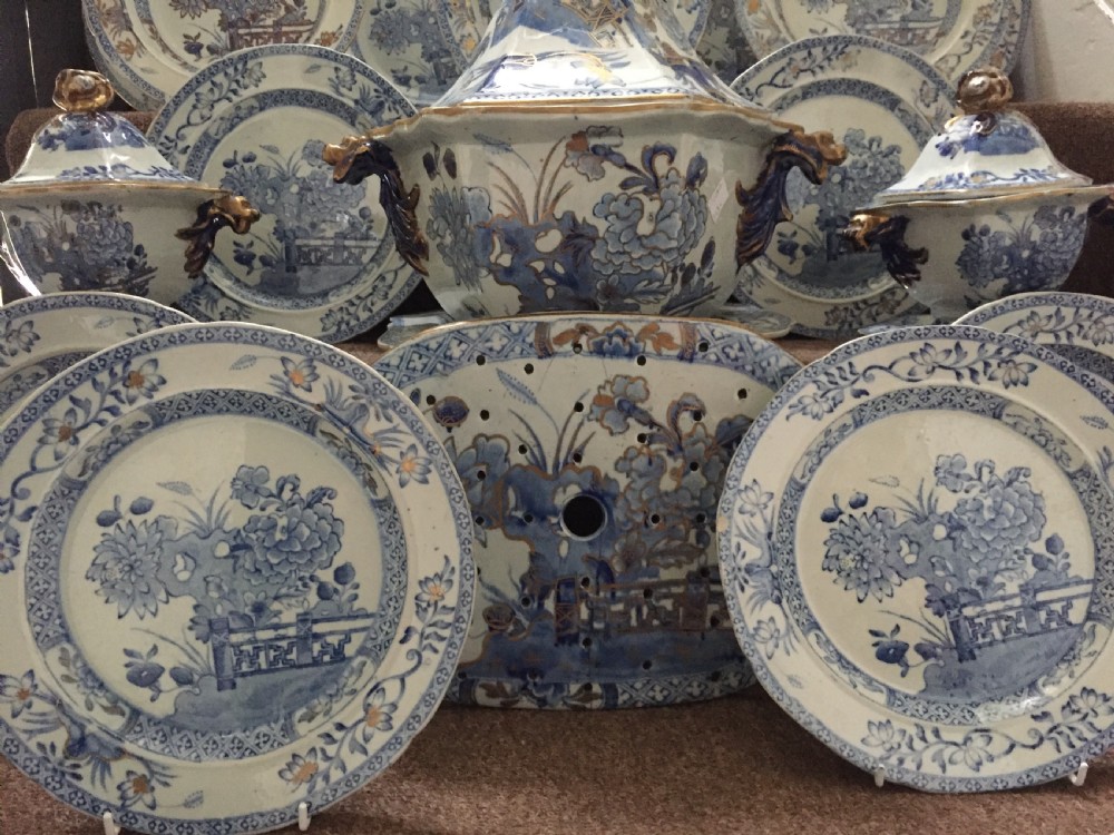 Highly decorative mid C19th Mason's Ironstone china part dinner service. View XI
