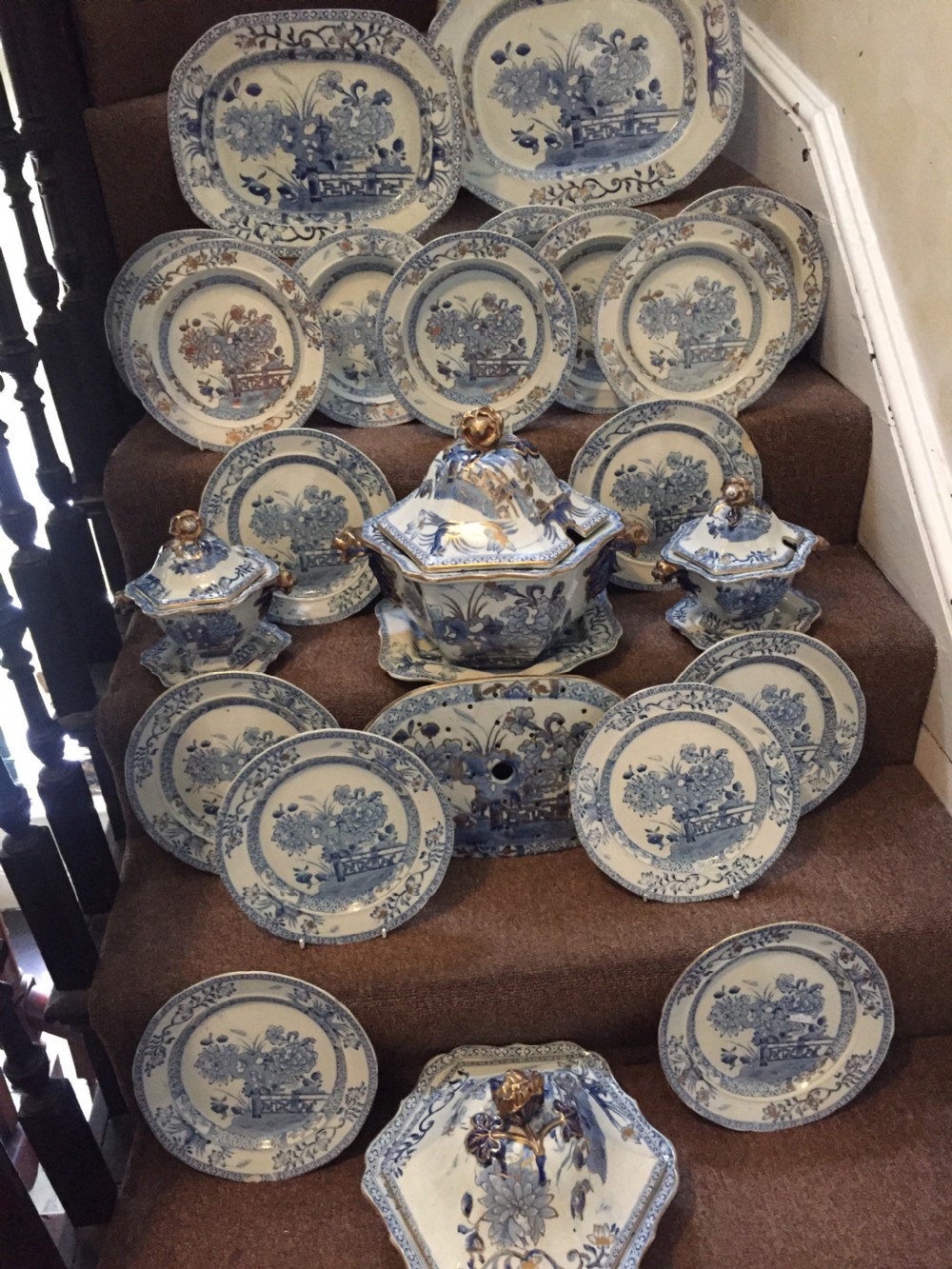 Highly decorative mid C19th Mason's Ironstone china part dinner service. View XIII