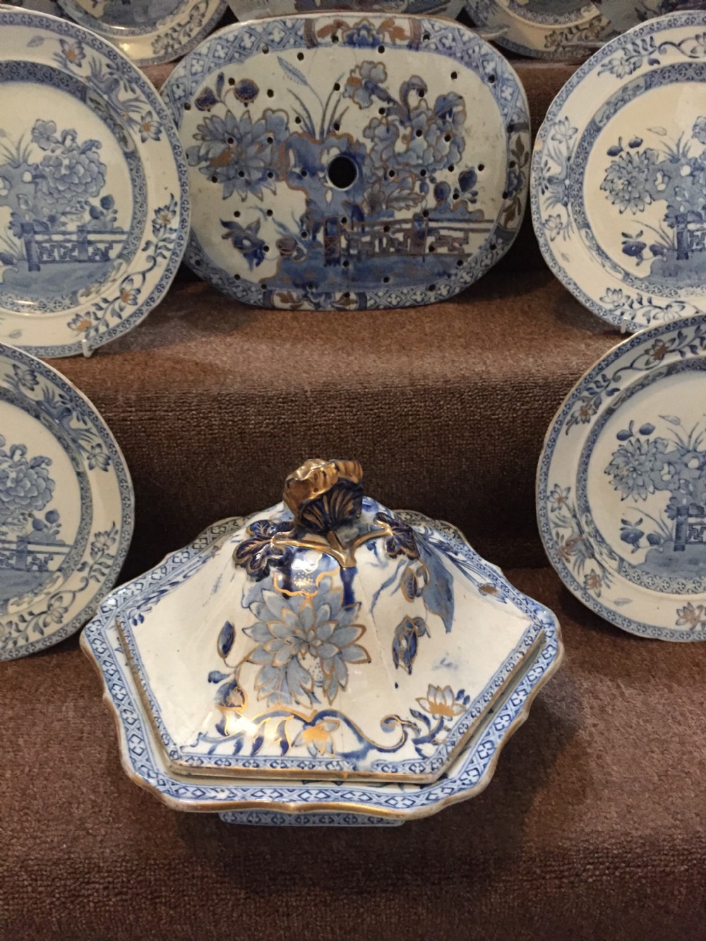 Highly decorative mid C19th Mason's Ironstone china part dinner service. View XXII
