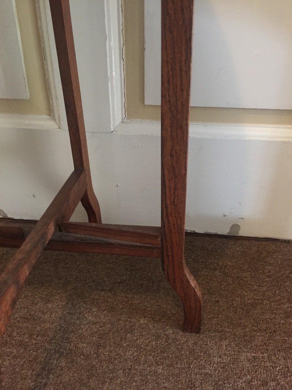 Early C20th Indian ivory inlaid rosewood occasional table. View VIII
