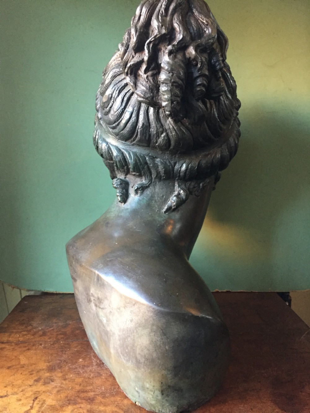 Late C19th life-size bronze bust study of  the 'Venus Italica” after Antonio Canova. View IV