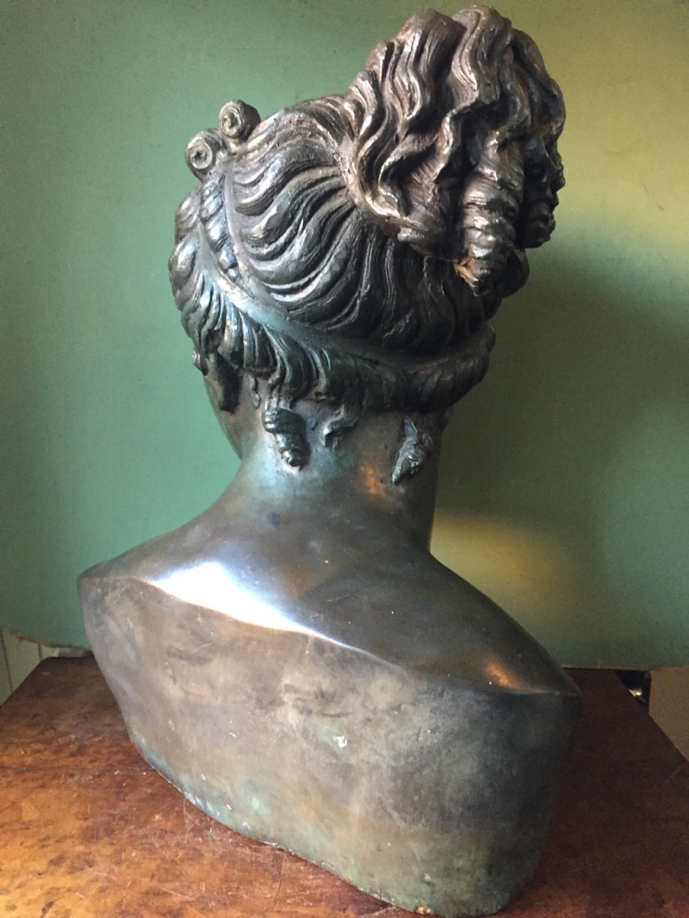 Late C19th life-size bronze bust study of  the 'Venus Italica” after Antonio Canova. View IX