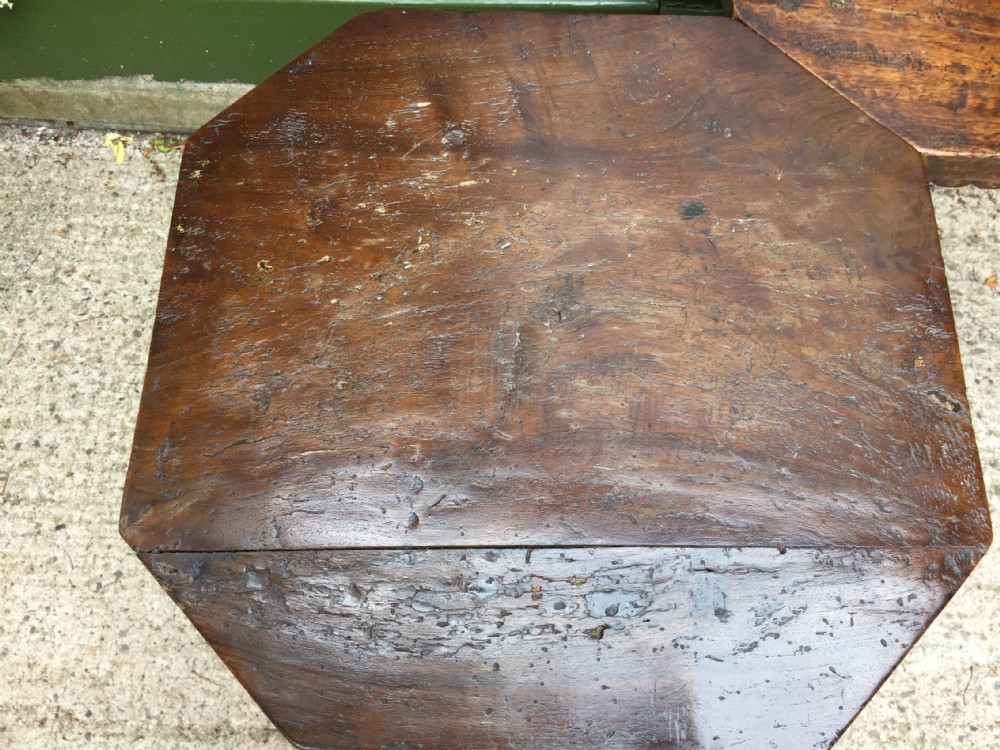 Pair of C19th Italian Tuscan walnut and parcel-gilt tables in the C17th Renaissance style . View XIII