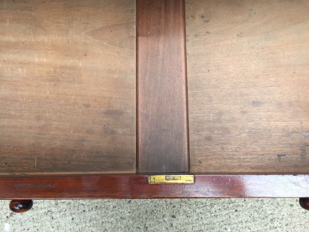Superb documented early C19th mahogany double-sided 'partners' desk by M.Willson , London. View XIII