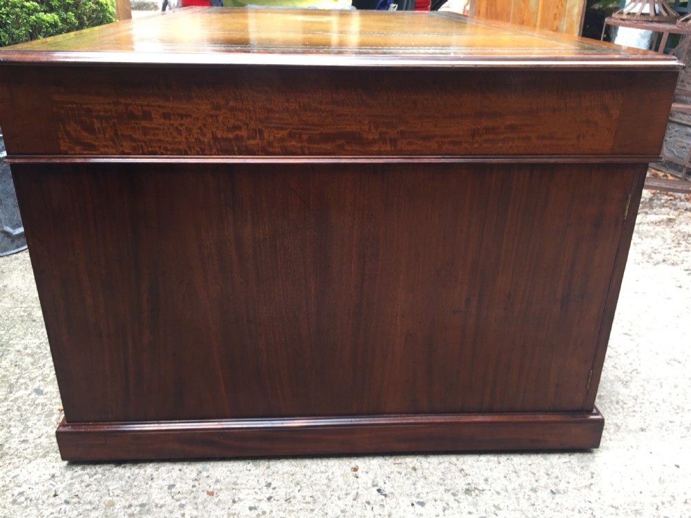 Superb documented early C19th mahogany double-sided 'partners' desk by M.Willson , London. View XVIII