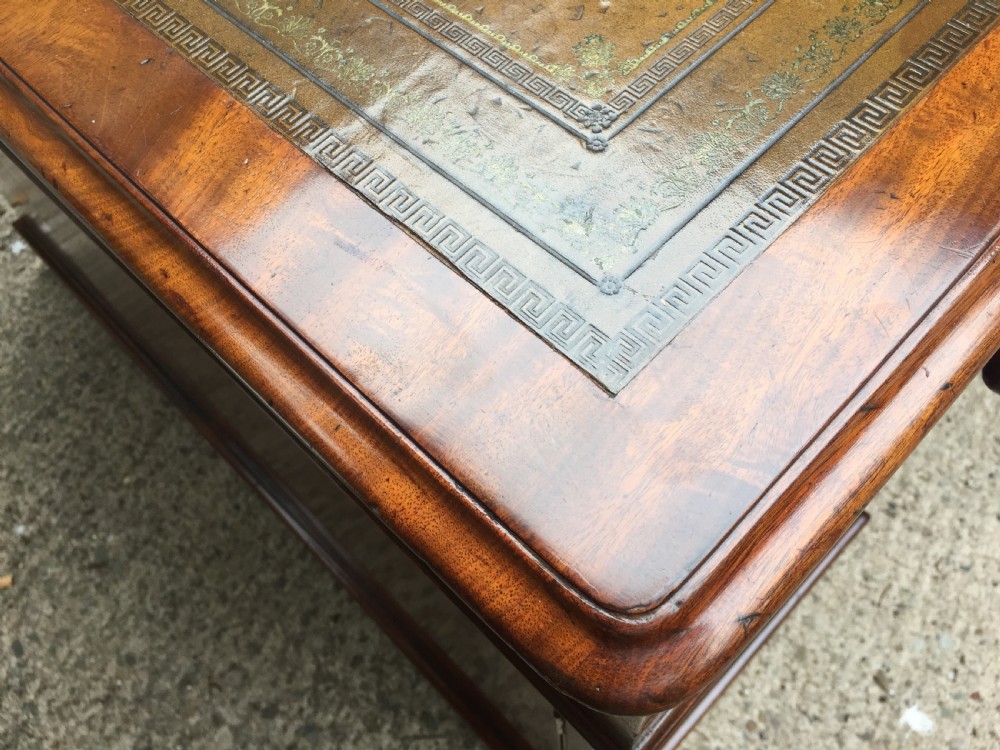 Superb documented early C19th mahogany double-sided 'partners' desk by M.Willson , London. View XXII