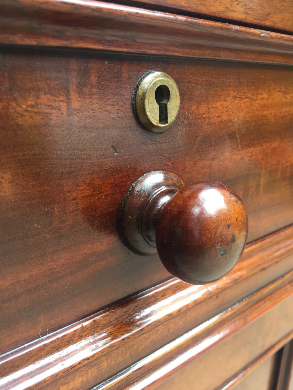 Superb documented early C19th mahogany double-sided 'partners' desk by M.Willson , London. View XXIV