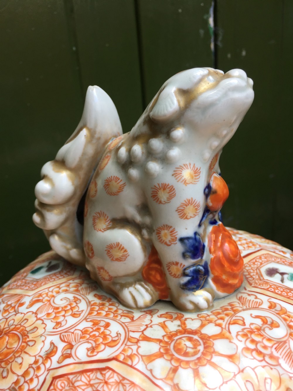 Superbly decorated pair of large C19th Japanese Imari porcelain vases. View XXI