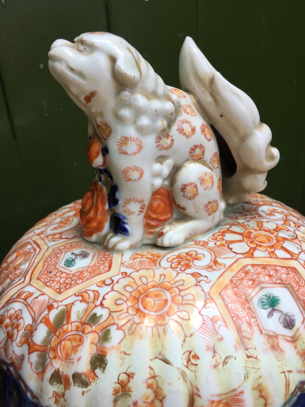 Superbly decorated pair of large C19th Japanese Imari porcelain vases. View XXII