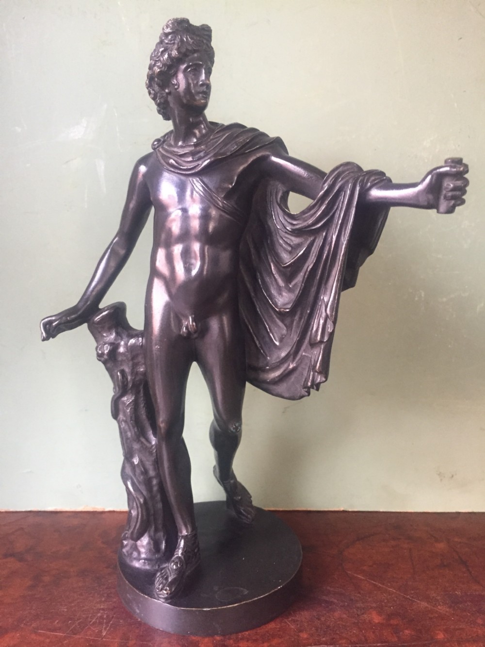Late C19th Italian bronze 'Grand Tour' souvenir reduction sculpture, after the antique, of 