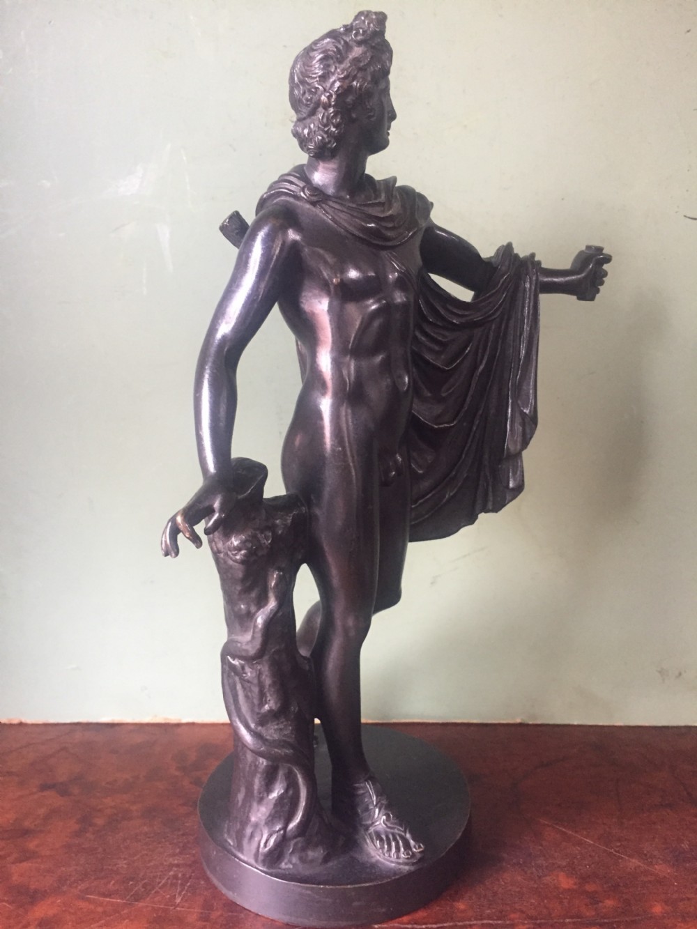 Late C19th Italian bronze 'Grand Tour' souvenir reduction sculpture, after the antique, of 