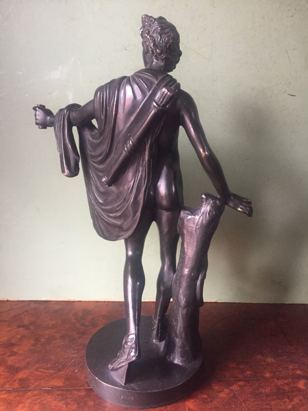 Late C19th Italian bronze 'Grand Tour' souvenir reduction sculpture, after the antique, of 