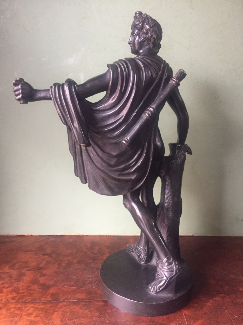 Late C19th Italian bronze 'Grand Tour' souvenir reduction sculpture, after the antique, of 
