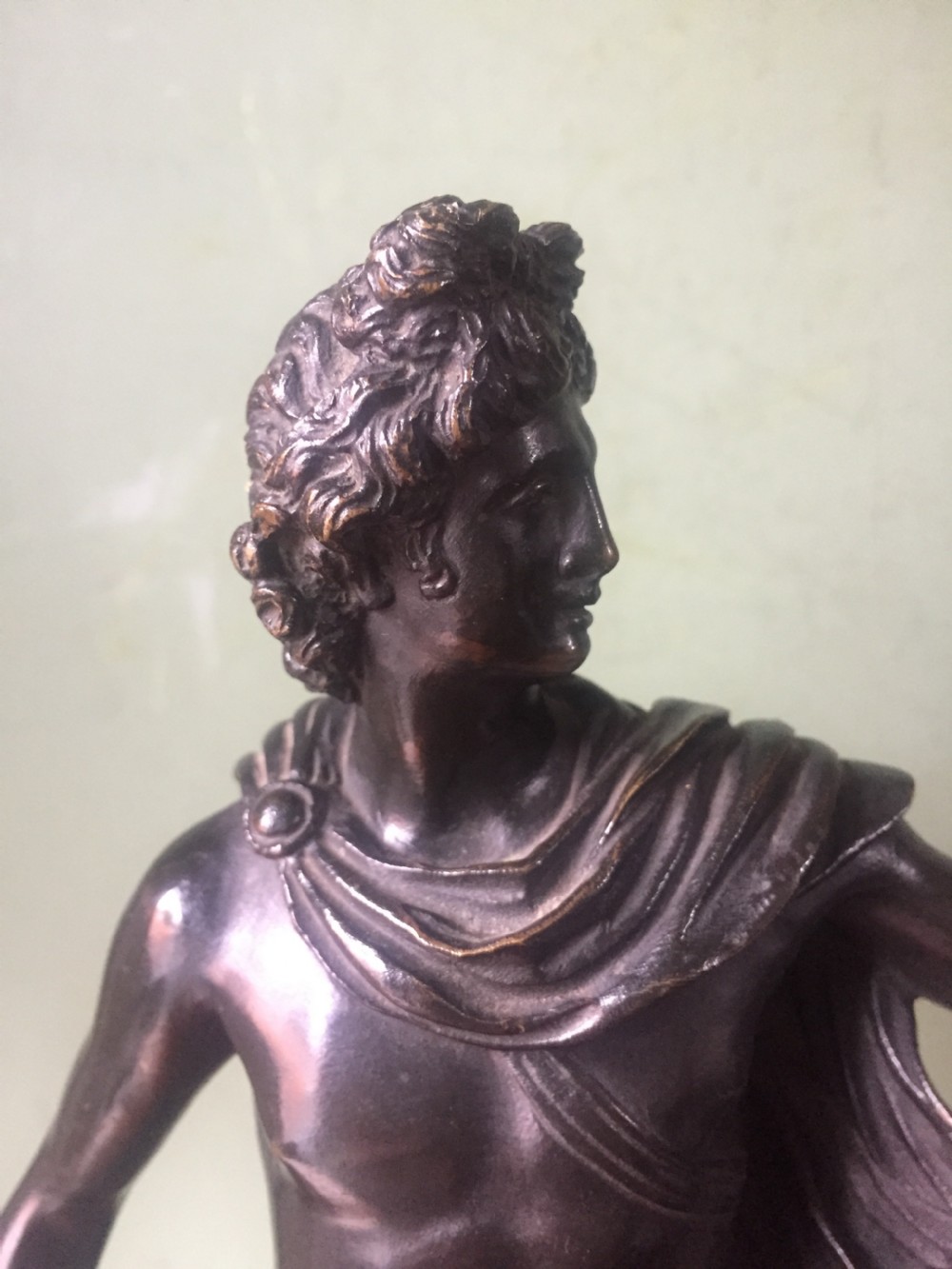 Late C19th Italian bronze 'Grand Tour' souvenir reduction sculpture, after the antique, of 