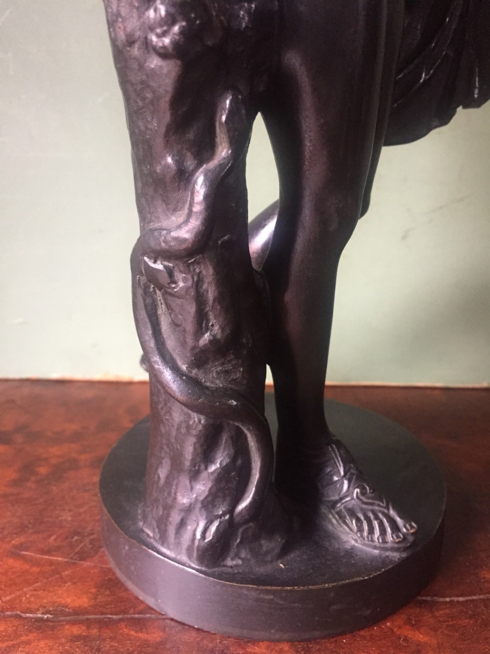 Late C19th Italian bronze 'Grand Tour' souvenir reduction sculpture, after the antique, of 